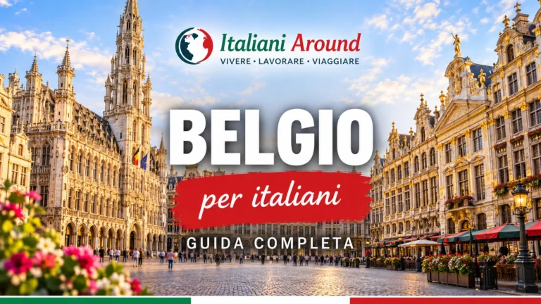 Copertina della guida Belgio per italiani, con la Grand Place di Bruxelles